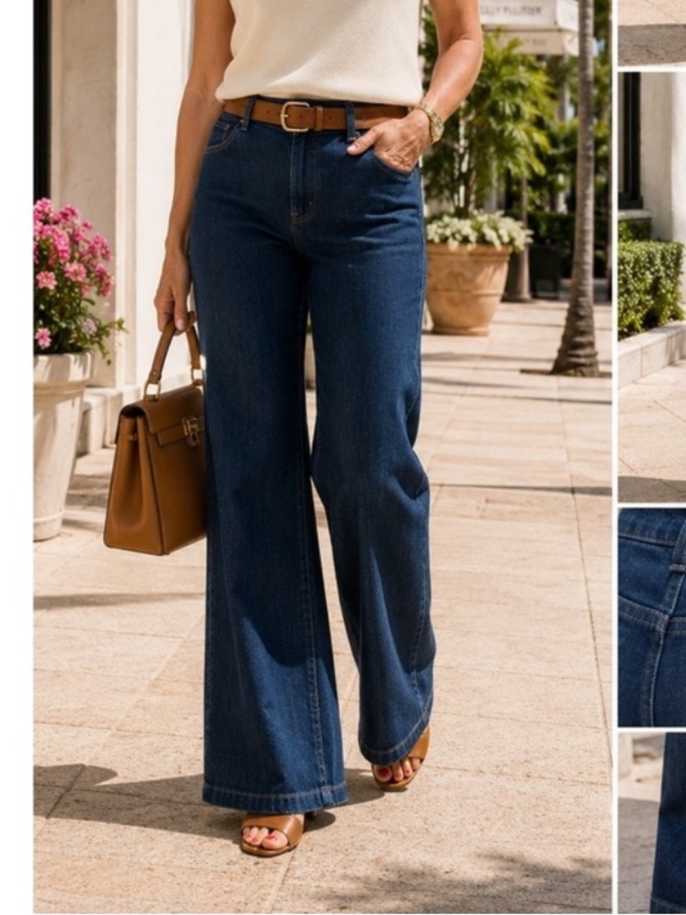St. John Dark Wash Flare Jeans